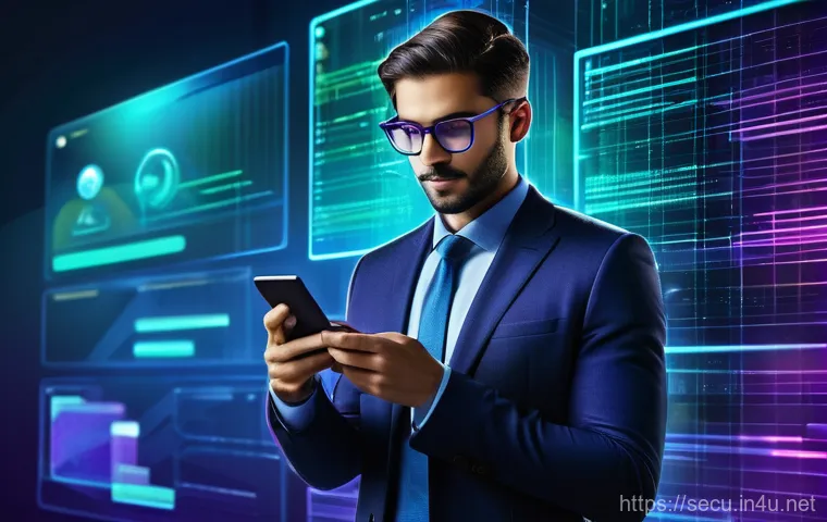 정보보안 실무와 암호화 기술의 실제 활용 사례 - A vibrant, futuristic illustration depicting an advanced digital banking ecosystem. In the foregroun...