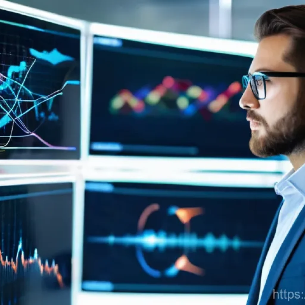 정보보안 실기 시험 대비 최신 기술 동향 분석 - A focused cybersecurity professional, in their late 20s to early 30s, dressed in smart casual busine...